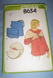 8634 STRAPPY SHAPED BAG,LS BLOUSE 78 PATTERN 10